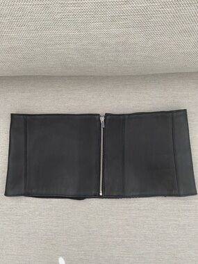 Zara Women's Leather Bandeau Top